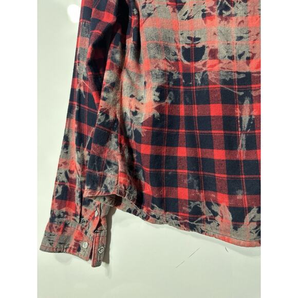 LEE COOPER Button up Pearl Snap Long Sleeve Red Colorful Casual PreppyWomenSmall - Picture 9 of 10